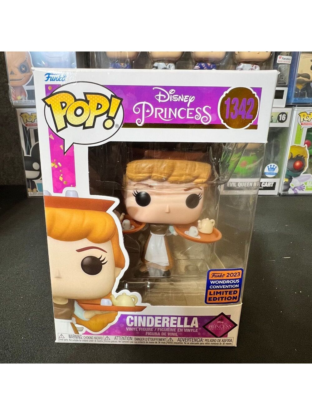 Funko Pop Disney Princess Cinderella 1342 2023 Wondrous Con Limited Edition